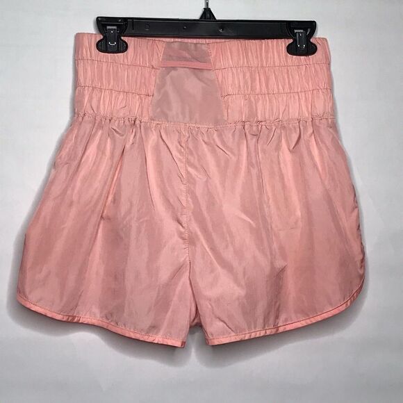 Free People Shorts Womens Size L Pink Peach Lined Running The Way Home Movement - Picture 4 of 9